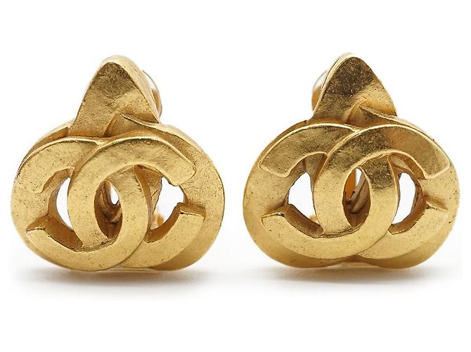 Chanel Orecchini a clip Coco Mark Heart GP D'oro