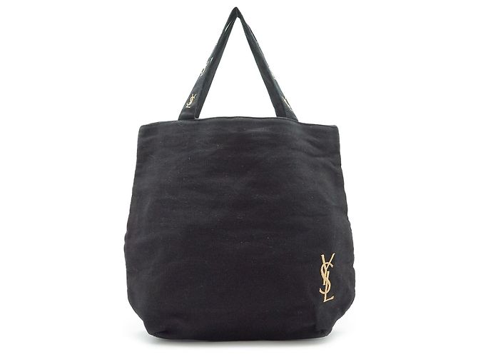 Yves Saint Laurent Parfums Tote Schwarzer Stoff Pink