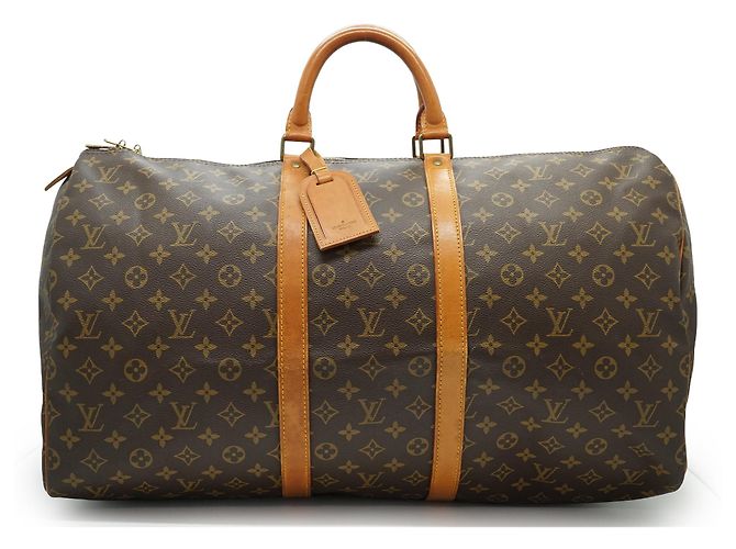 Louis Vuitton Vintage Monogram Keepall 55 Marrone