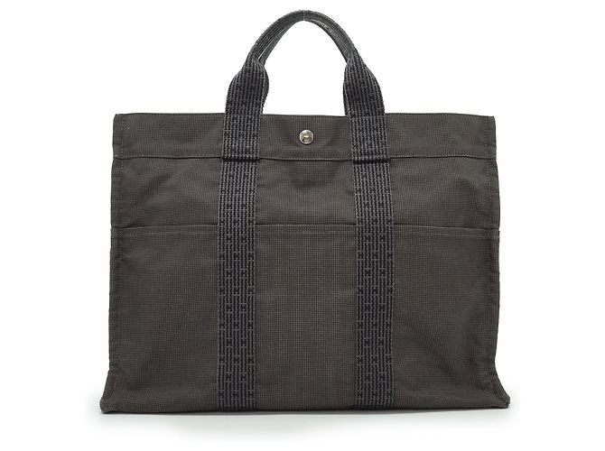 Hermès Herline Tote MM Cinza em tecido