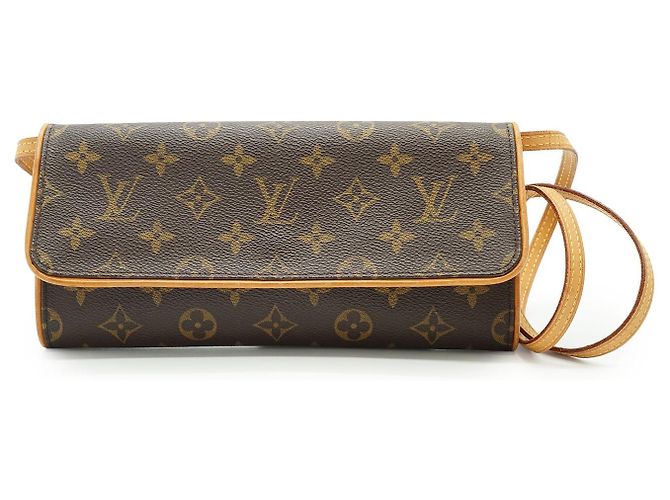 Louis Vuitton Monogram Twin Pochette GM Marron Beige
