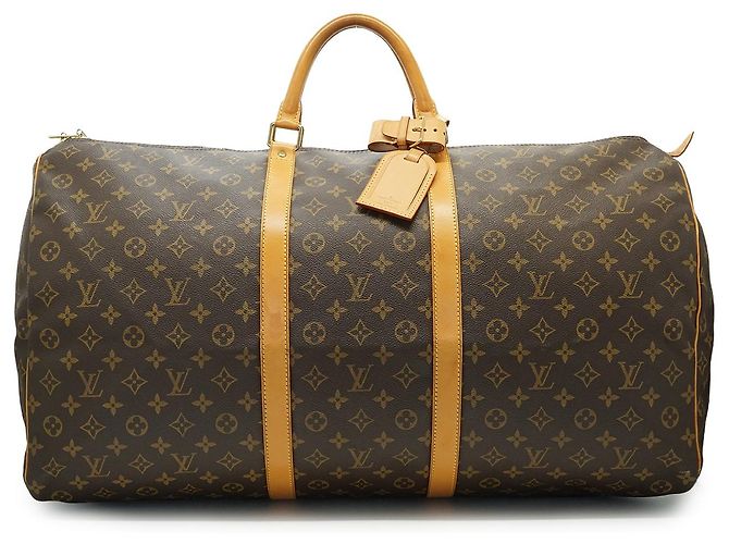 Louis Vuitton Monogram Keepall 60 Marrone Tela e Pelle