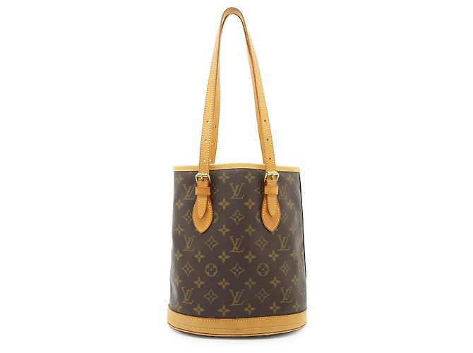 Louis Vuitton Monogram Marais Bucket PM Marrom Bege