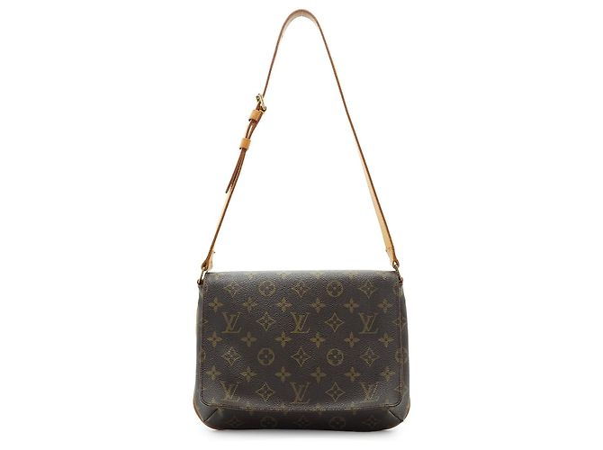 Louis Vuitton Monogram Musette Tango Braun Senf