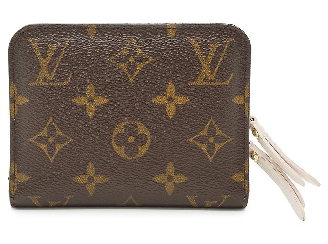 Louis Vuitton Monogram Porte Monnaie Insolite Compact Wallet Braun Pink
