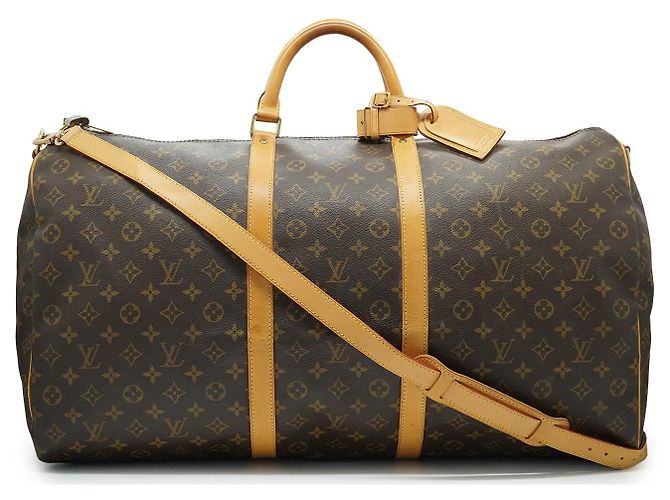 Louis Vuitton Monogram Keepall Bandouliere 60 Marrom