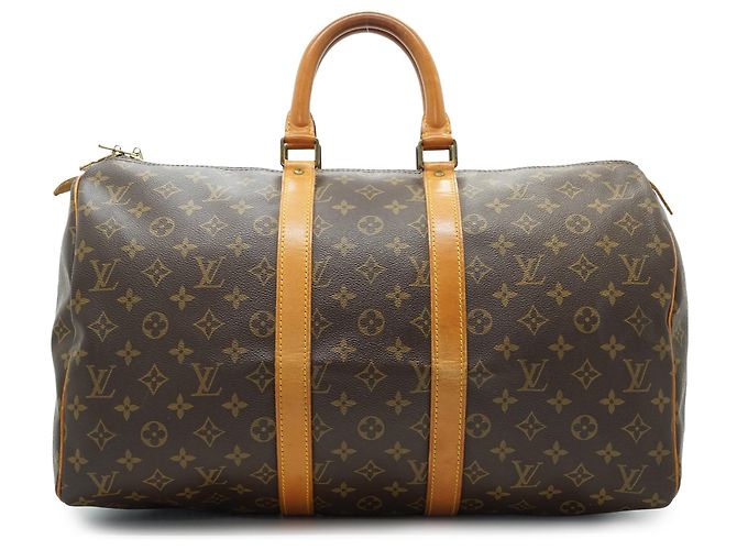 Louis Vuitton Vintage Monogram Keepall 45 Marron