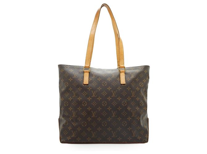 Louis Vuitton Monogram Cabas Mezzo Tote Brown