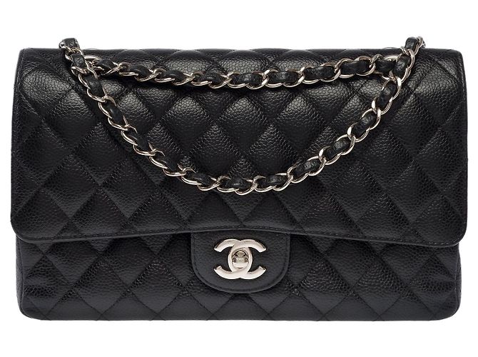 Bolsa CHANEL Timeless/Classique em Couro Preto - 103985
