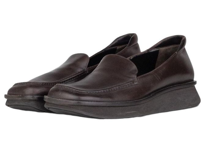 Mocassins Prada SS99 de bico quadrado e sola Sailor Marrom