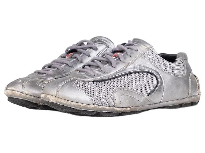 Prada 2000s Monte Carlo Driving Sneaker Silber