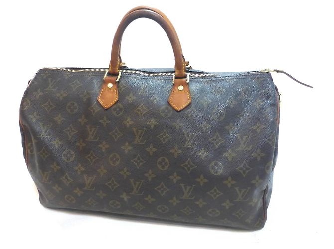 Mala Louis Vuitton Speedy 40 Monogram Marrom Monograma