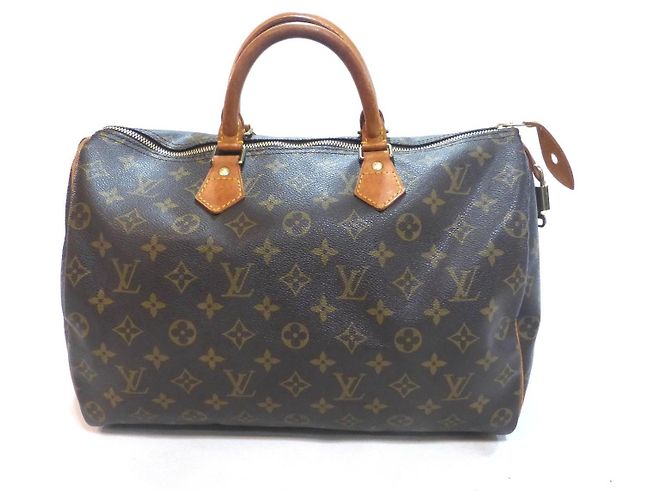 Bolso Louis Vuitton Speedy 35 Monogram Castaño Monograma