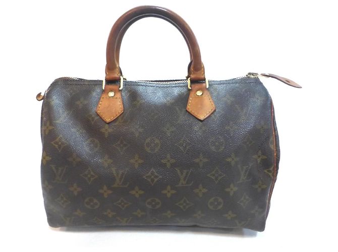 Mala Louis Vuitton Speedy 30 Monogram Marrom Monograma