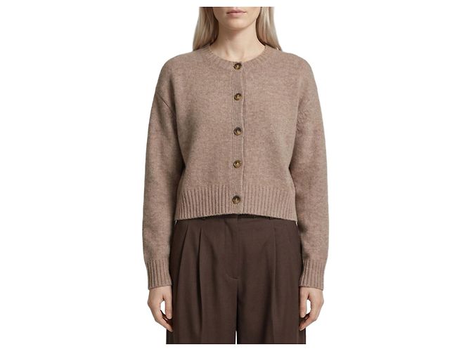 Loulou de Saison Ashes Remus Cardigan beige Wolle und Yak