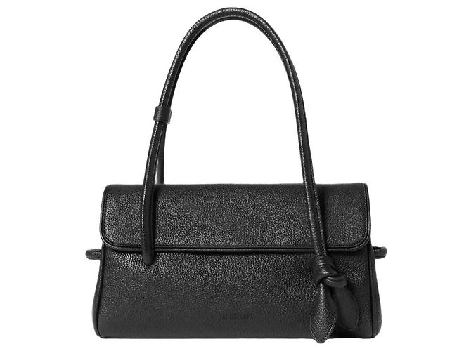 Sac à main Jacquemus Long Turismo en cuir noir