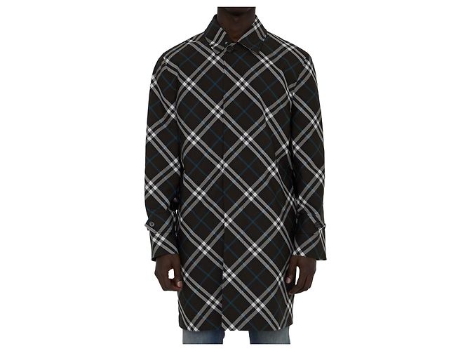 Burberry Trench coat à carreaux medium Marron
