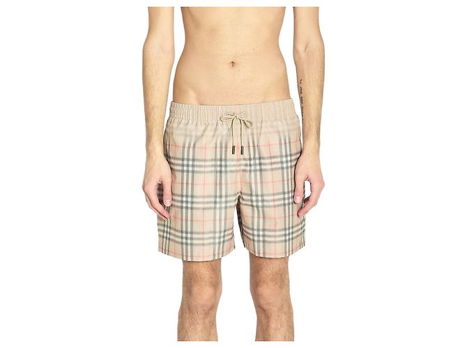 Burberry Badeshorts Check beige