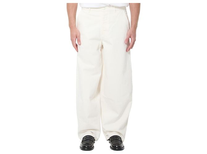 Jeans balloon Ami Paris de algodão branco