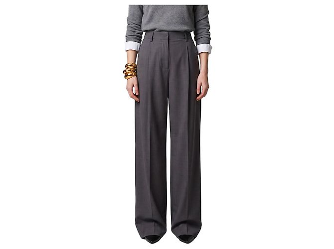 Sutton New York Leicht dehnbare Canvas-Hose in Anthrazitgrau