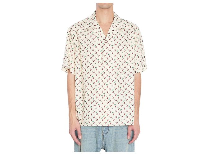 Valentino Garavani Chemise Bowling Cherryfic Écru