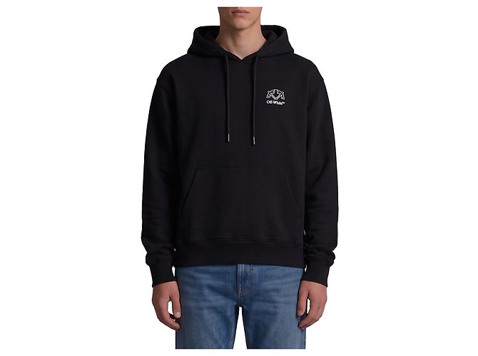 Off White Offline Half Arrow Skate Hoodie Schwarz