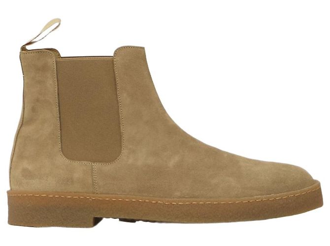 Common Projects Botas Chelsea em camurça bege