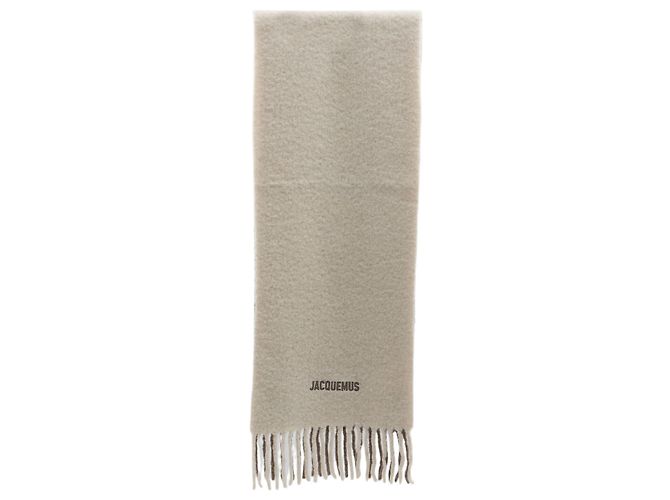 Jacquemus Moisson Scarf Beige Alpaca
