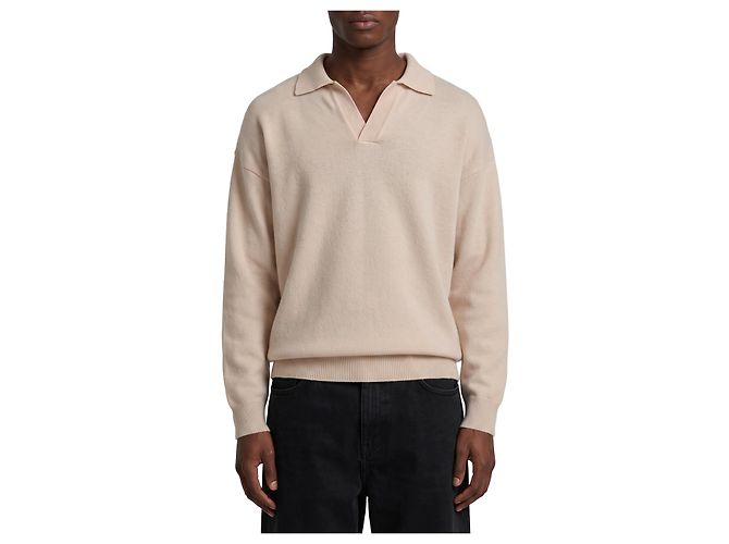 Roberto Collina Pink Salt Skipper Polohemd Beige