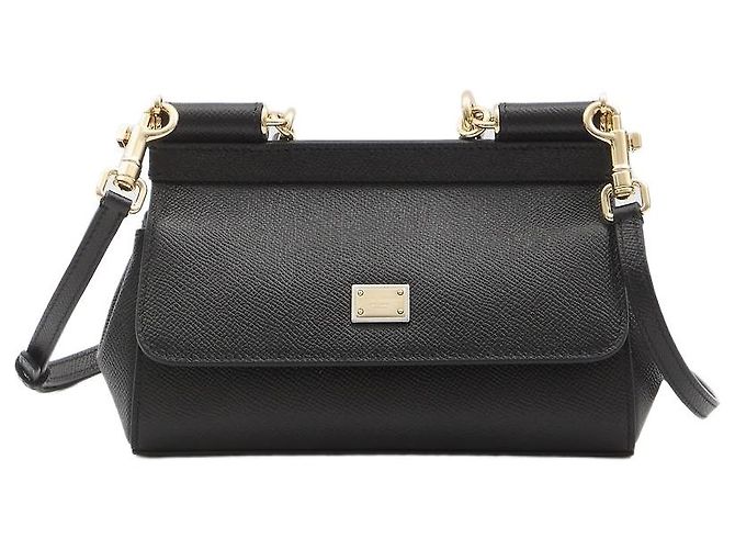 Borsa Sicily mini Dolce & Gabbana nera in pelle Nero
