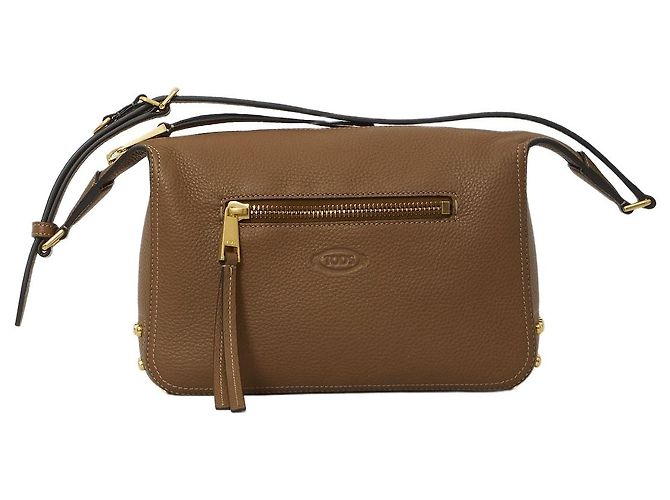 Tod's Mini sac en cuir Metal Dots Marron