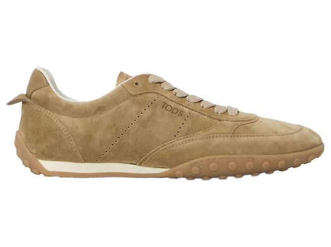 Tod's Baskets en daim Cappuccino Beige