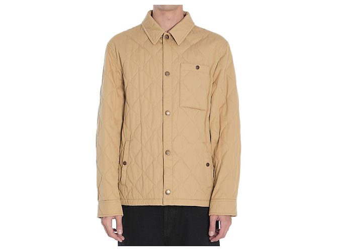 Burberry Casaco em gabardine acolchoado Bege