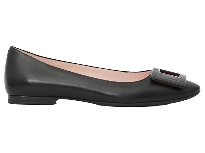 Roger Vivier Sapatilhas Roundy Turtle Gommette Preto