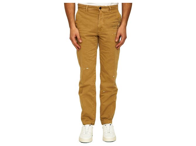 Incotex Pantalones de algodón camel