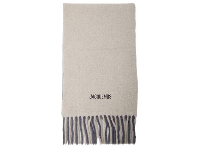 Bufanda Jacquemus Moisson Gris Alpaca Poliamida