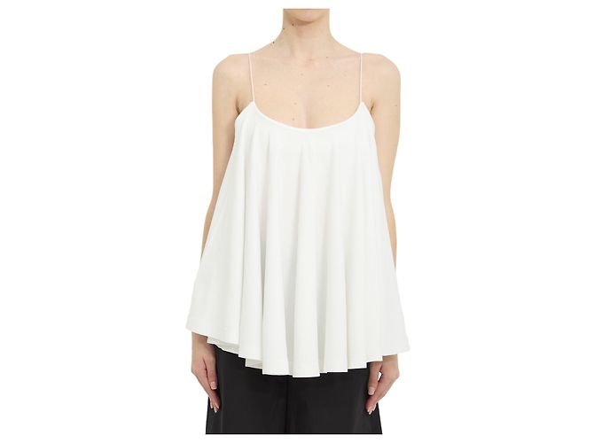 Top Jacquemus em jersey de viscose branco