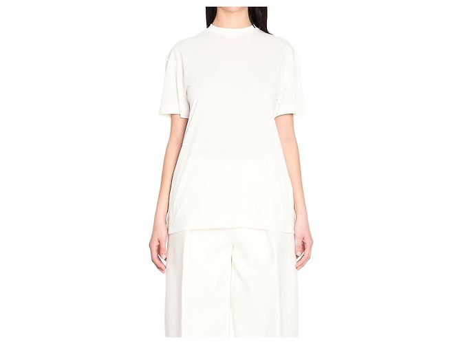 Jacquemus Top Ventadou Branco em Jersey