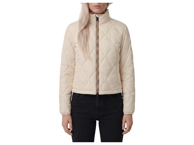 Burberry Bramford quilted nylon jacket White