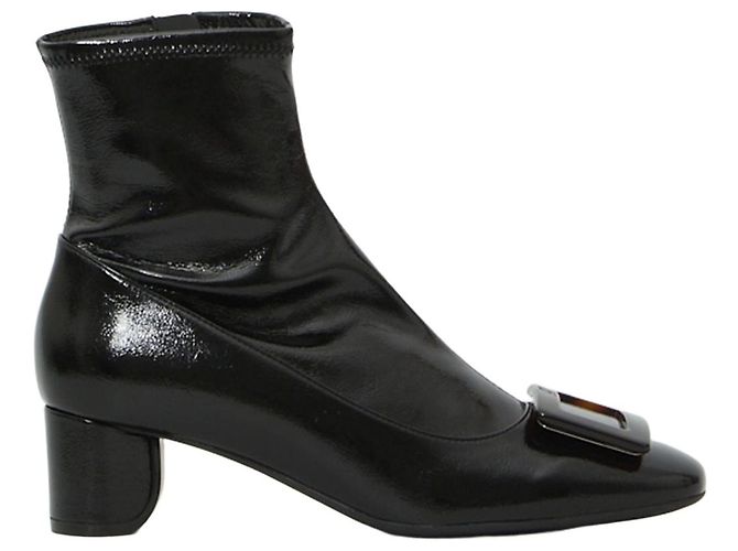 Roger Vivier Roundy Turtle Stretch ankle boots Black