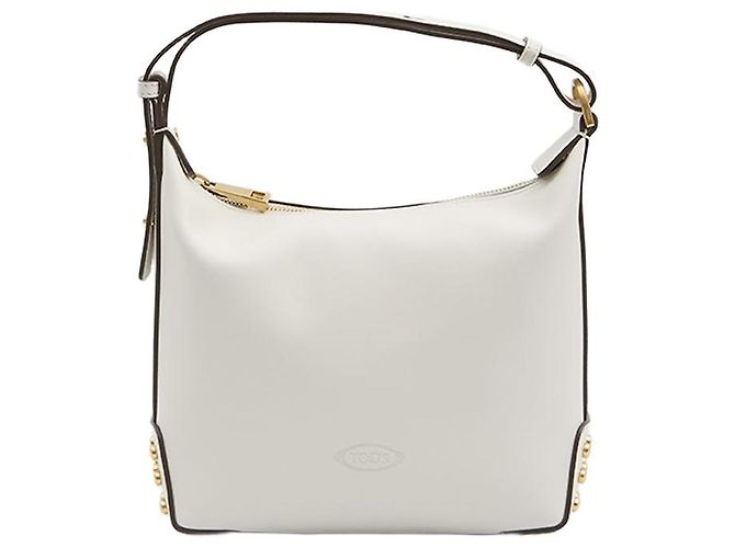 Borsa Tod's Sacca mini in pelle bianca Bianco