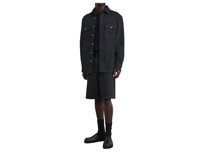 Casablanca Laser monogram overshirt Black