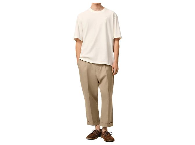Ami Paris Karottenhose beige Baumwolle