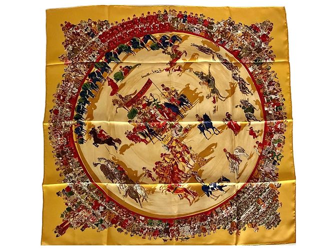 Hermès Pañuelo Le Cirque Molier 90cm Multicolor