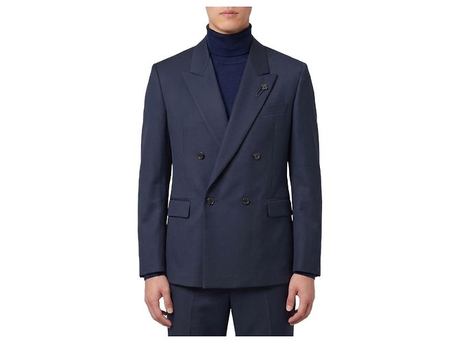 Lardini Dark blue Feeling double-breasted jacket