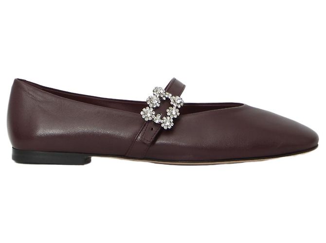 Roger Vivier Sapatilhas Efflorescence com tira Bordeaux