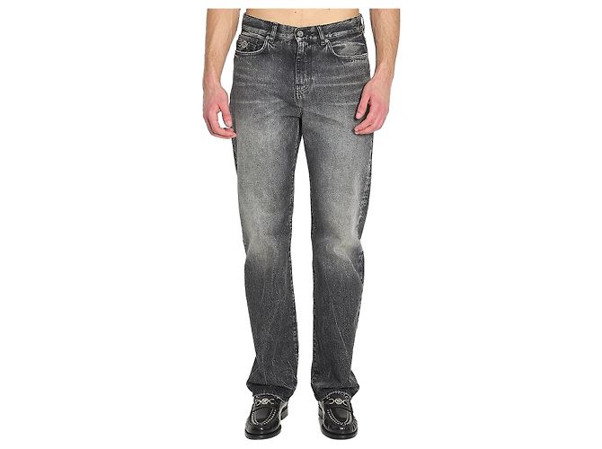 Vaqueros Versace Grises de Denim Detalle Medusa