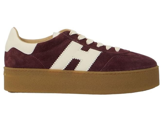 Zapatillas Hogan Cool de ante burdeos