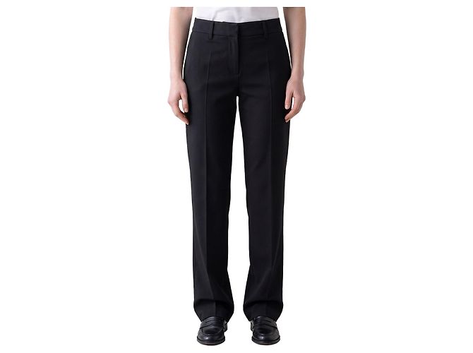 Sutton New York Schwarze Stretch-Canvas-Hose