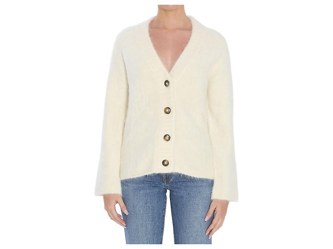 Loulou de Saison Lynn Cardigan weiß